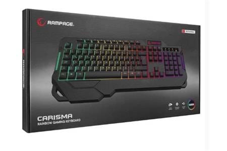 Rampage KB-R46 CARISMA USB Rainbow Aydınlatmalı Q Gaming Oyuncu Klavye