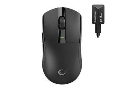 Rampage ZENITH BT+Wired+2.4G Siyah Kablosuz PAW3395 52833 MCU Gaming Oyuncu Mouse