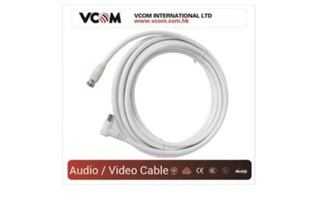 Vcom CV612 3mt Analog Tv RG6 Uydu Kablo 