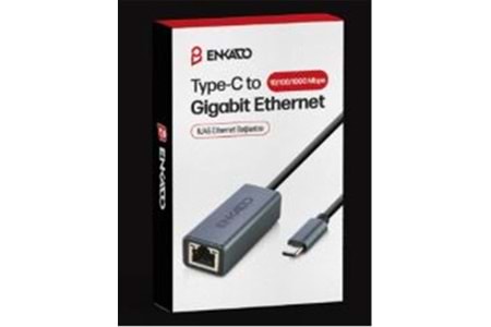 ENKADO EKD-TP45 TYPE-C USB 3,1 TO 10-100-1000 GİGABİT ETHERNET ADAPTÖR