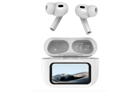 Hytech HY-TWS16 Beyaz Mobil Telefon Uyumlu Bluetooth 5.4V Ekranlı TWS Mikrofonlu Kulaklık