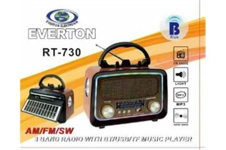 Everton RT-730 Bluetooth Usb-Micro Sd Saatli Nostaljik Radyo