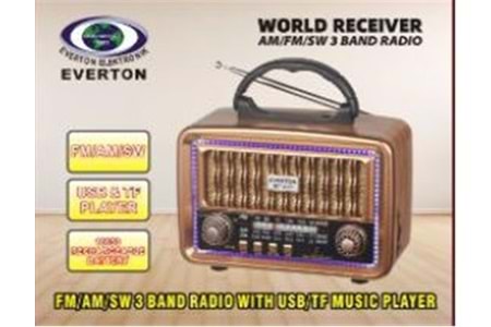 Everton RT-683 Bluetooth Usb-Micro Sd Nostaljik Radyo