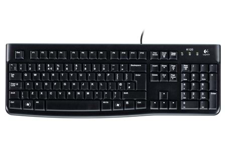 Logitech 920-002508 K120 İngilizce Usb Kablolu Siyah Klavye
