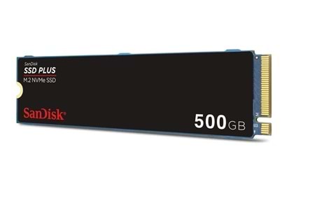 SanDisk 500GB SSD PLUS 2400MB-1500MB-s M.2 PCIe Gen 3.0 NVMe SSD SDSSDA3N-500G-G26