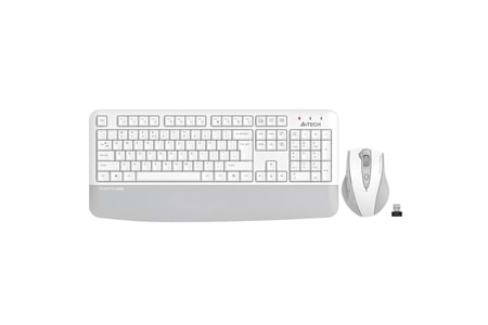 A4 Tech FG2500S Beyaz Plus 2.4GHz FN-MM Türkçe Q 3200DPI Klavye & Mouse Set