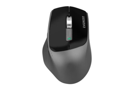 Everest SM-BT24 Usb Metalik Siyah 2in1 Bluetooth ve 2.4GHz Kablosuz Mouse