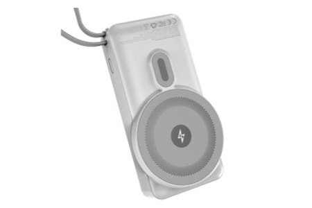 S-link G360 10000mAh PD35W+Magsafe 15W Type-C Kablolu Beyaz LCD Taşınabilir Powerbank