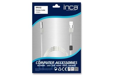 Inca IPR-02 3mt Usb Yazıcı Kablosu