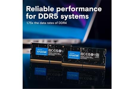 Crucial 32GB Kit (2x16GB) CT2K16G56C46S5 DDR5 5600MHz Notebook Ram 