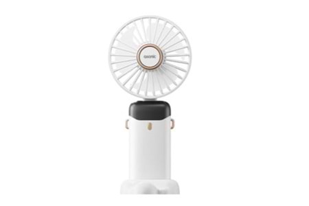 Asonic AFN28 Beyaz 500mAh 3 Kademe Dijital Göstergeli Katlanabilir Mini USB Fan