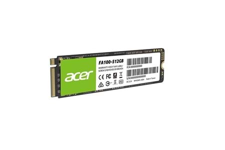 Acer 512GB FA100 3200-2200MB-s PCIe Gen3 x 4 M.2 SSD Disk
