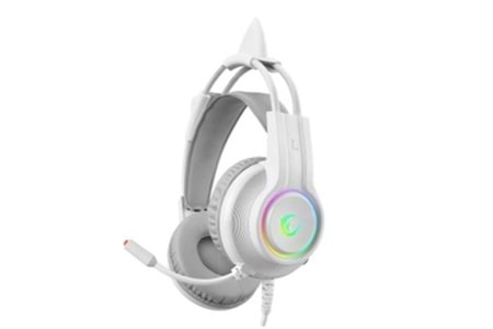 Rampage RM-K91 X-CATTY Beyaz USB 7.1 Version RGB Gaming Oyuncu Mikrofonlu Kulaklık