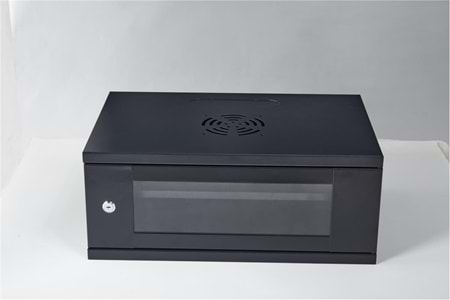 Racksan SE-6407S 7U Duvar Tipi Kabinet (350-530-400) Raf+Fan+Priz
