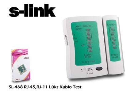 S-link SL-468 rj-45 rj-11 Lüx Kablo Test Cihazı