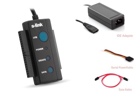 S-link SL-SATA35 Usb 2.0 to Sata + ıde Data Çevirici