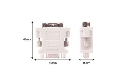 Vcom CA301 Dvi 24+5 Erkek To Vga Dişi Dönüştürücü