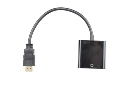 Vcom CG591-B-0.15 Siyah Hdmi Erkek To Vga Dişi Dönüştürücü