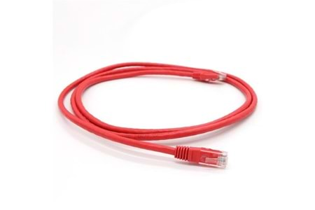 Vcom NP611B-R-3.0 Cat6 3.0MT Kırmızı Utp Patch Kablo