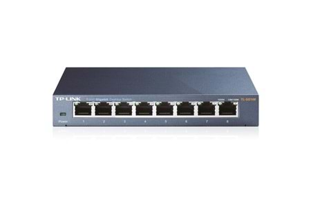 Tp-Link TL-SG108 8 Port 10-100-1000 Mbps Switch Çelik Kasa