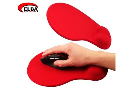 Elba K06152 Bileklikli Jel Mouse Pad Kırmızı