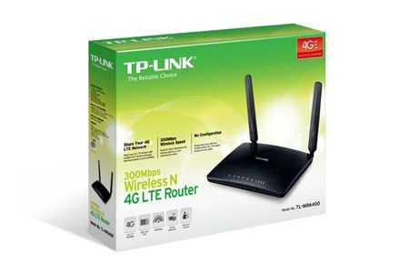 Tp-Link TL-MR6400 300 Mbps 4 Port 4G Kablosuz Router Sim Kartlı