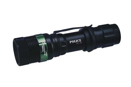 Polıce PC-25 CREE Led + Zoom El Feneri ( 3 Tane İnce Kalem Pille Çalışır)