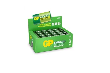 GP Greencel R14 Orta Boy Çinko Pil 24'lü Paket GP14G-2S2