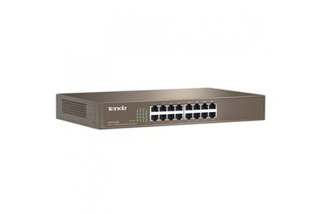 Tenda TEF1016D 16 Port 10-100 Mbps Switch Çelik Kasa Rack Mount