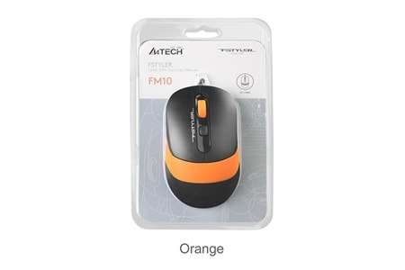 A4 Tech Fm10 Usb Fstyler Turuncu Optik 1600 Dpı Mouse