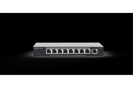 Ruijie-Reyee RG-ES209GC-P 8 Port POE+ 10-100-1000Mbps+1Port 10-100-1000Mbps Yönetilebilir Çelik 120W