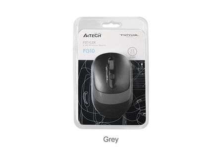 A4 Tech Fg10S Silent Gri Nano Kablosuz Optik 2000 Dpı Mouse (Sessiz)