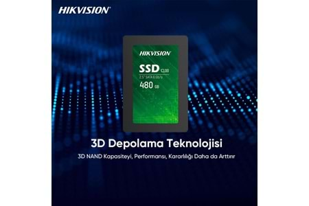 Hikvision 480Gb Ssd Disk Sata 3 Hs-Ssd-C100-480G 550Mb-470Mb Harddisk