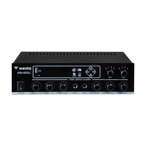 WESTA WM-605U 100W 2-bölgeli Mikser Amfi 