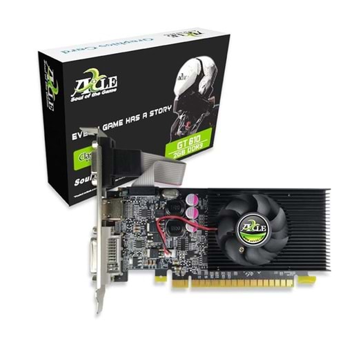 Axle GT610 2gb Ddr3 64BIT (AX-GT610-2GD3P4CDIL) Ekran Kartı