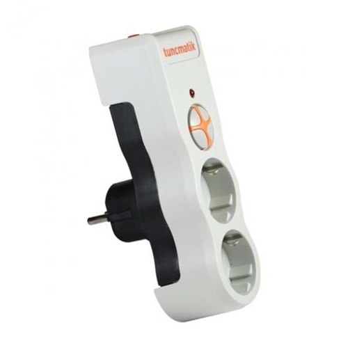 Tunçmatik TSK19022 Powersurge2 Enerji Koruma Prizi 2li 1050 Joule Siyah 