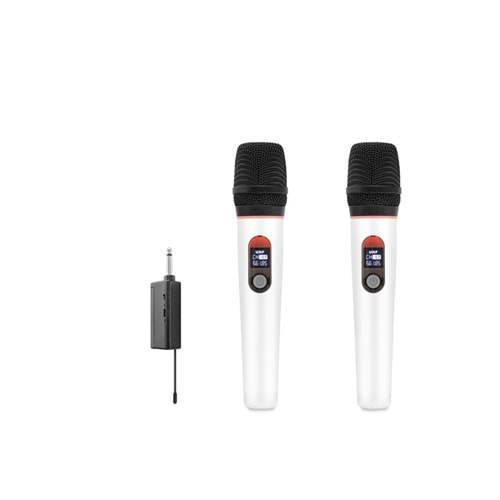 Hadron HDX2791B Beyaz Kablosuz (WIRELESS) 2Lİ Mikrofon