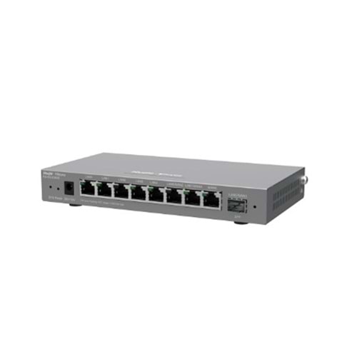 Ruijie-Reyee RG-EG209GS 8 Port 10-100-1000Mbps+1Port SFP 200 Kullanıcı Yönetilebilir Router