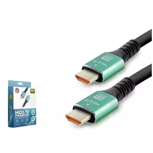 HADRON HDX2045 HDMI KABLO PVC 8K 60HZ 2.1V OPTIC OD8.0 3M SİYAH