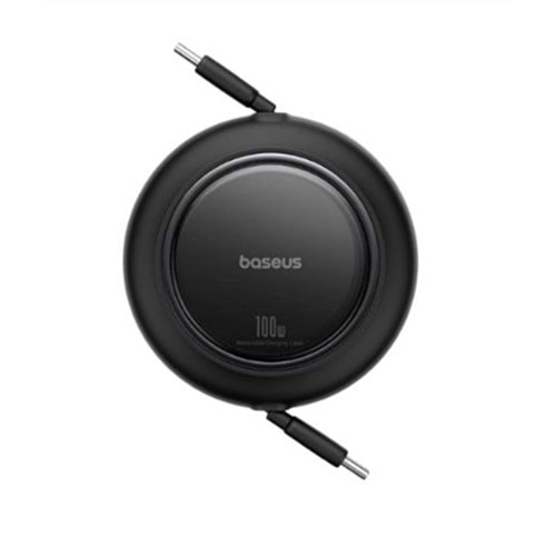 Baseus P10364500113-00 Free2 Pull Mini Kablolu USB-C 100W Şarj Kablosu Siyah