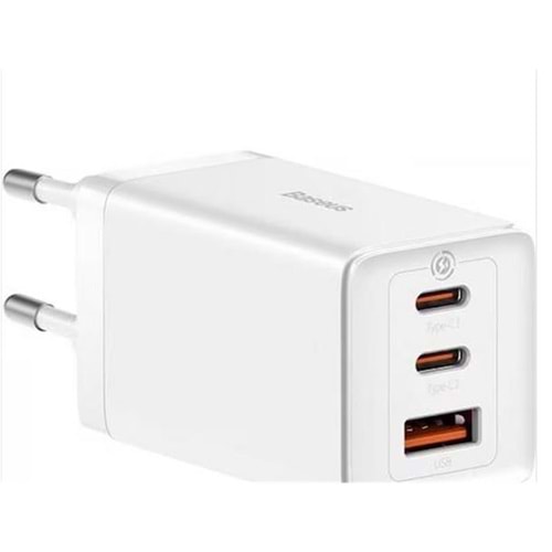 BASEUS CCGP120202 GaN5 Pro 2C+U 65W Şarj Cihazı Beyaz
