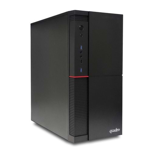 Quadro Solid DHA- 41825 Ci3 4130 3.4Ghz 8gb 256gb SSD ONB VGA Freedos Masaüstü Bilgisayar -DVD YOK-