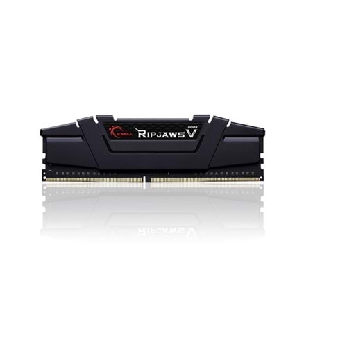 GSkill 8GB RipjawsV Siyah DDR4 3200Mhz CL16 1.35V Tek Modül Ram F4-3200C16S-8GVKB Soğutuculu Pc Ram