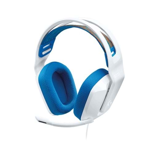 Logitech 981-001018 G335 Beyaz Mavi Mikrofonlu Gaming (Oyuncu) Kulaklık