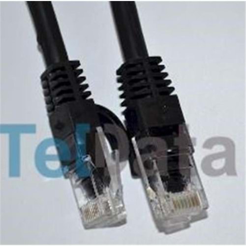 Teldata TLD-3000S Cat6 30MT Siyah Utp Patch Kablo