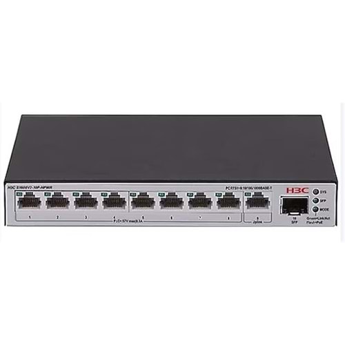 H3C S1600V2-18P-HPWR L2 16 port 10-100-1000 BASE-T PoE+ Portu 2 adet 1G SFP Portu 240W PoE+ Switch