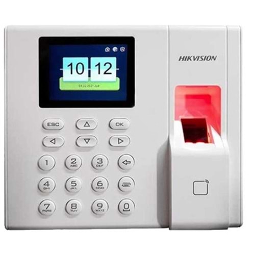 Hikvision DS-K1A8503EF-B Parmak İzi ve Proximity Kart Okuyucu Bağımsız Terminal(LCD,Keypad Batarya)