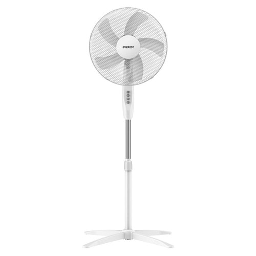 Everest FAN10 Valora Air Beyaz-Gri 16 Maks 45W 3 Kademe 1200RPM Yıldız Ayak 5 Bıçaklı Vantilatör