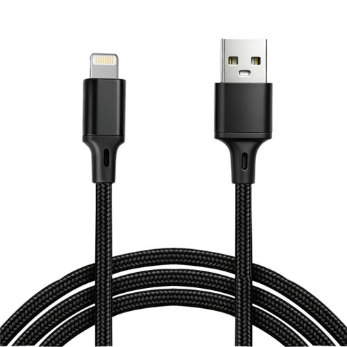 Vcom CU253 Lightning to USB 3m 10W (5V-2A) Örgülü Şarj Kablosu