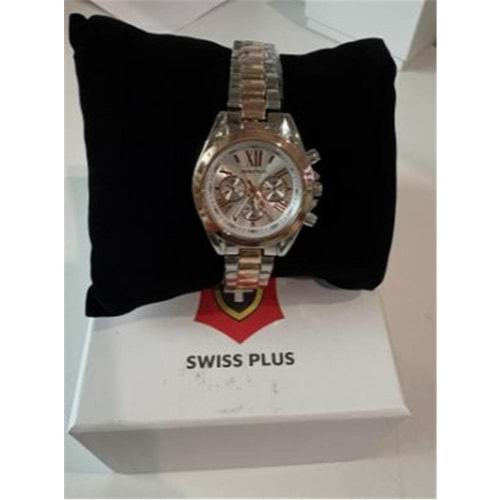 Swiss Plus Woman Watch Model-1 ST0730ABL Rose Gold-Silver